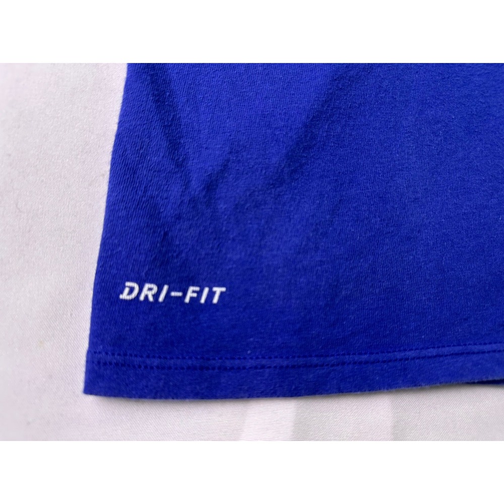 Nike Dri-FIT Mens Royal Blue Graphic Futura Logo Athletic Cut T-Shirt‎ Large - Picture 3 of 9